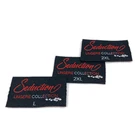 Label Labels Size Woven Label Custom High Quality Woven Clothing Labels Straight Cut Name Size Tag