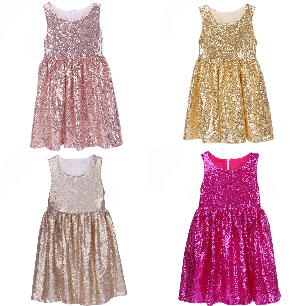 Sequin Party Dress For Baby Girls 