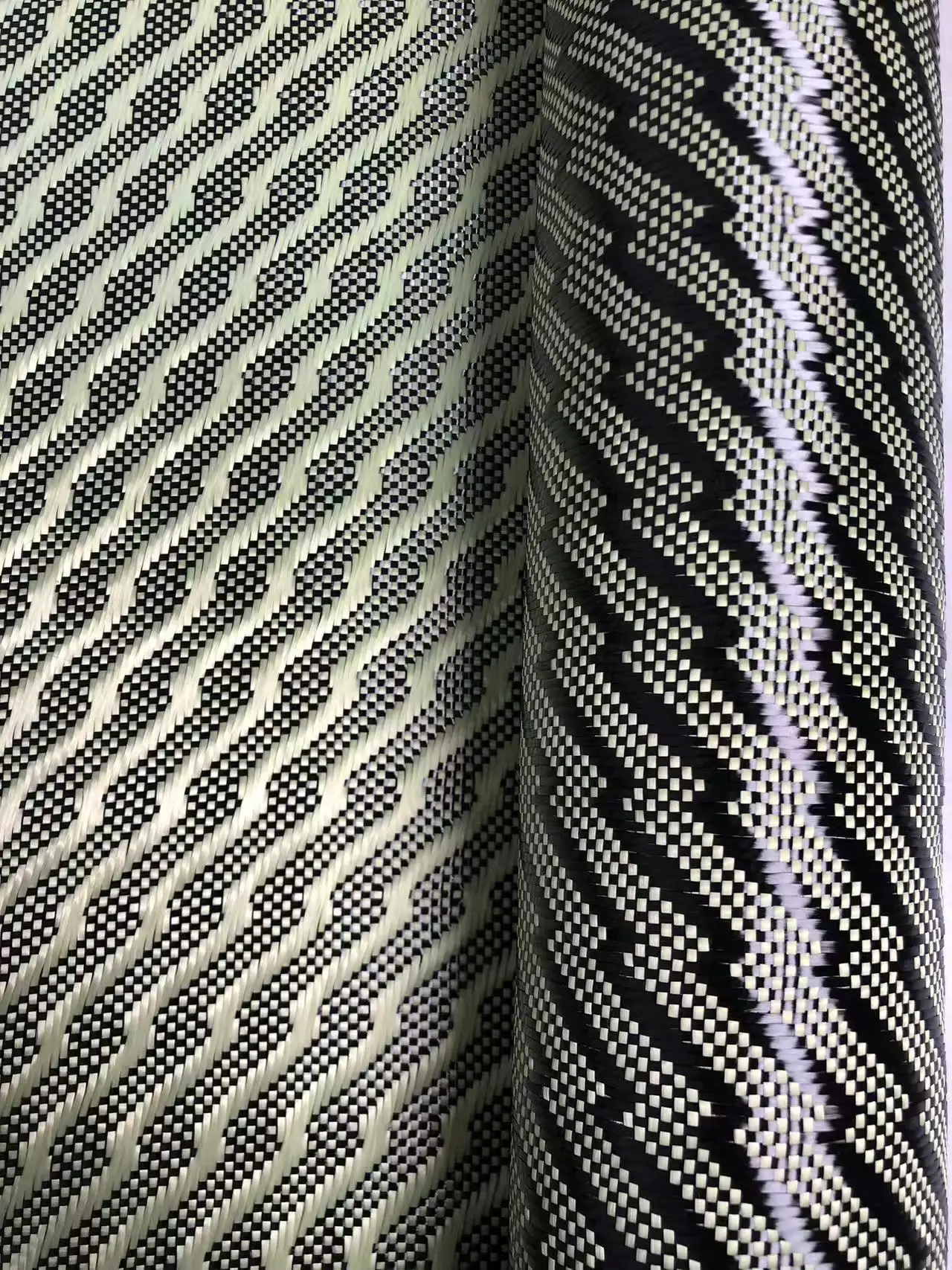 3k 240G Custom 3d Jacquard Lightning Pattern Yellow Carbon Fiber Fabric 3k 240G Custom 3d Jacquard Lightning Pattern Yellow Carbon Fiber Fabric