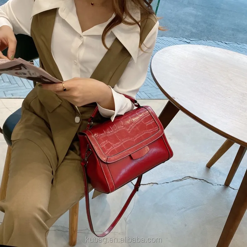 custom embossed leather handbag
