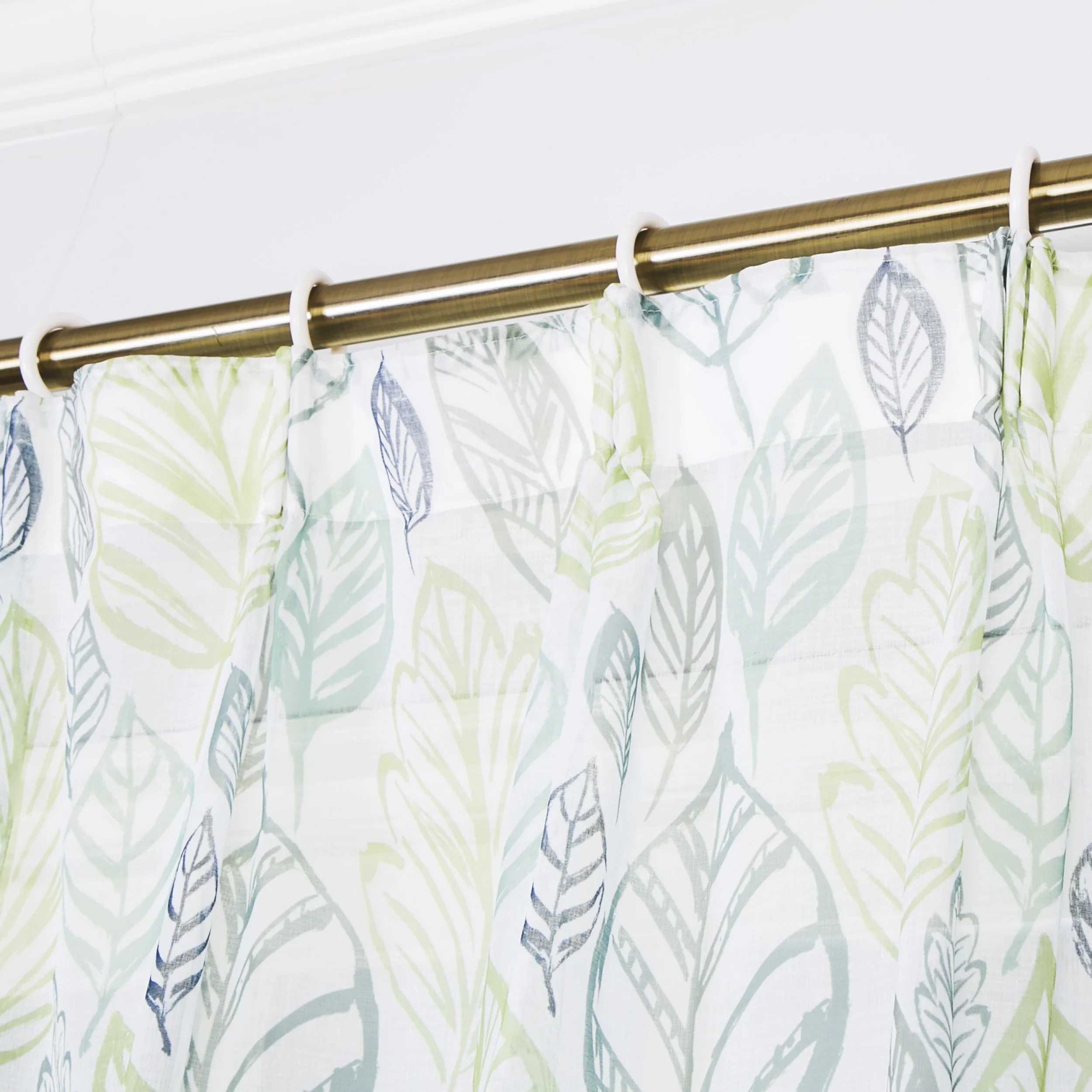 Wholesale modern nature living room voile sheer curtains ready made