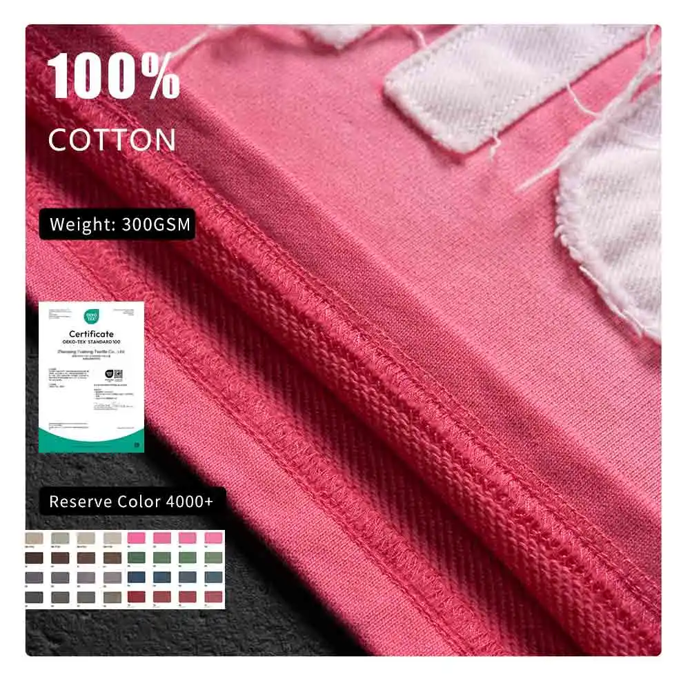 product 100cotton 300gsm oversized heavyweigh tshirt for men drop shoulder custom logo embroidery patch vintage acid wash t shirt-3