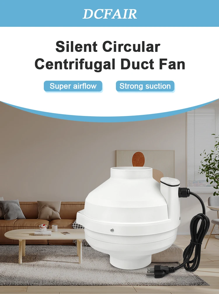 Centrifugal Fan, DCFAIR, 4-Inch, Plastic, 110V - detail 8