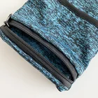 Sport Wholesale 100% Microfiber Elastic Comfortable Unisex Color Sport Sweatbands With Zipper Pocket Wristbands