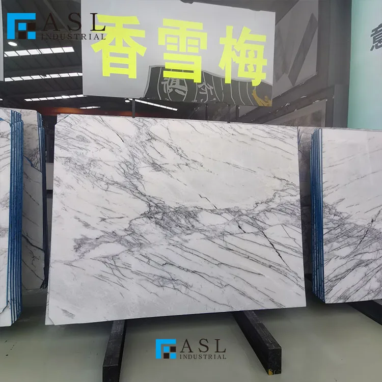 Beautiful best quality hot sale natural Turkish lilac marble slabs with purple veins marbre milac lilas tile