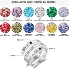 Ring Silversilver 2021 China Special Sale Sophisticated Technology Engraved Birthstone Glazed Ring