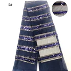 New New Design Bestway Beaded Lace Fabric Luxury Wedding Dress Fabrics Beaded And Sequins