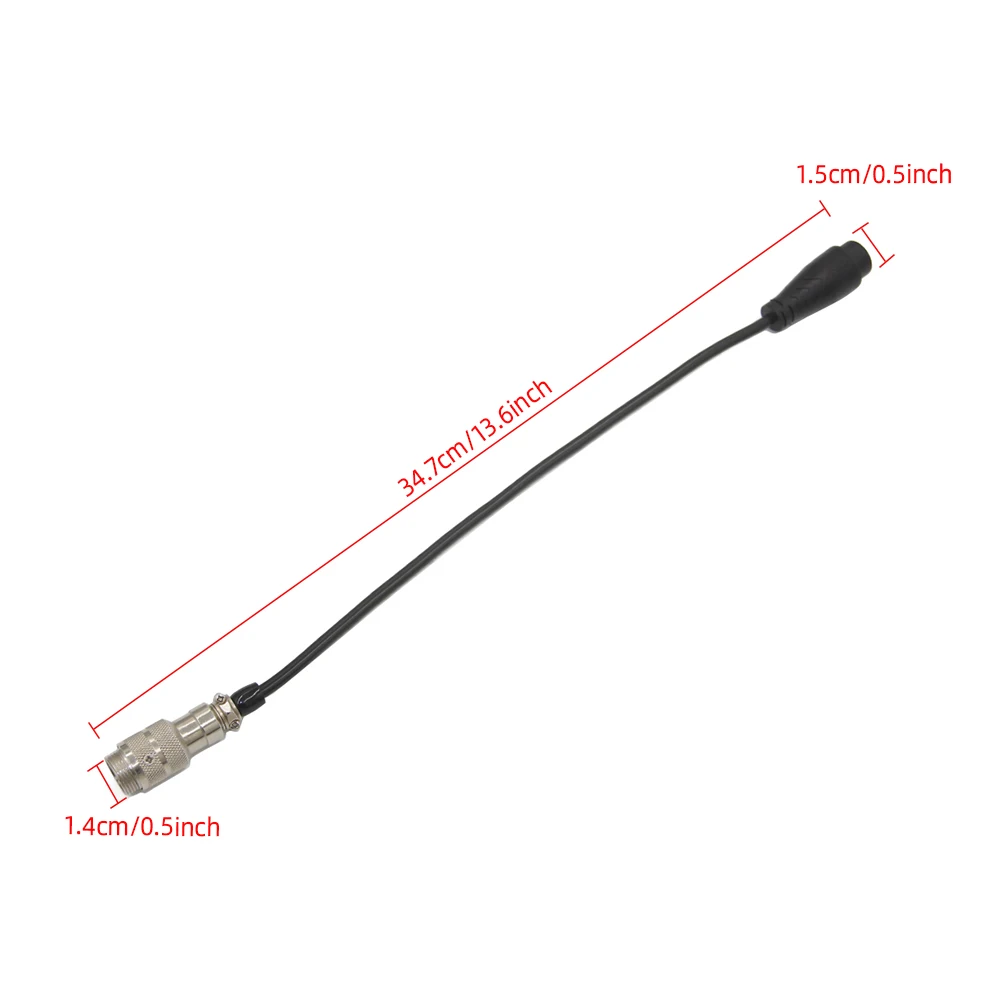 3 Pin 13.6inch Waterproof Male Female Connector Cable scooter E-bike Battery Charge Waterproof Connector Wire