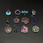 In Stock Nylon Rainbow Zipper Slider Heard Custom Logo Brand Metal Zipper Pulls For Clothing/bag