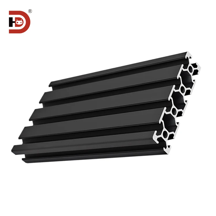 2080 Black Industrial Extrusion Aluminum Profile Equipment Automation Aluminum Alloy manufacture