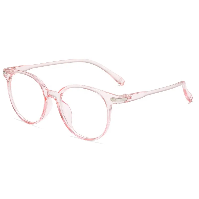 light pink frame glasses