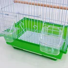 Bird Wholesale Hot-selling Portable Hanging Durable Plastic Iron Wire Pet Parrot Bird Cage Bird Living Cage