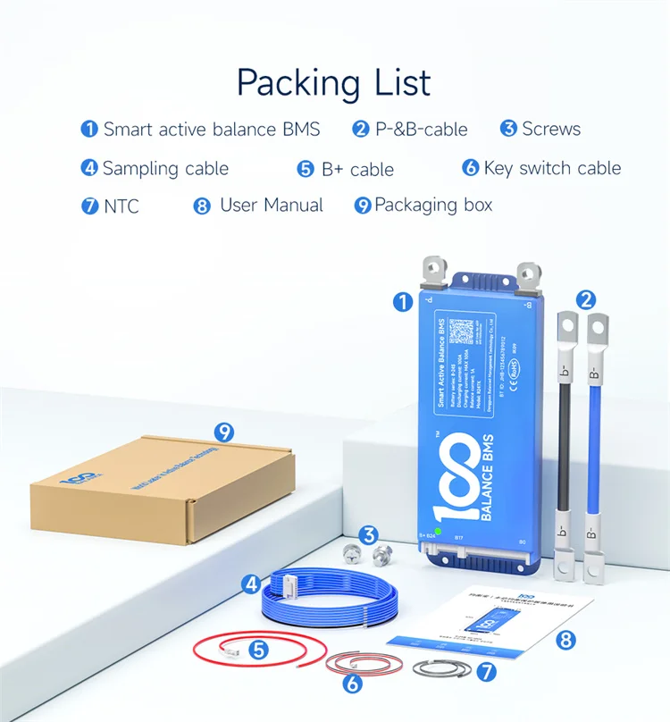 Smart Active Balance Lfp Bms S S S S V Solar System Storage