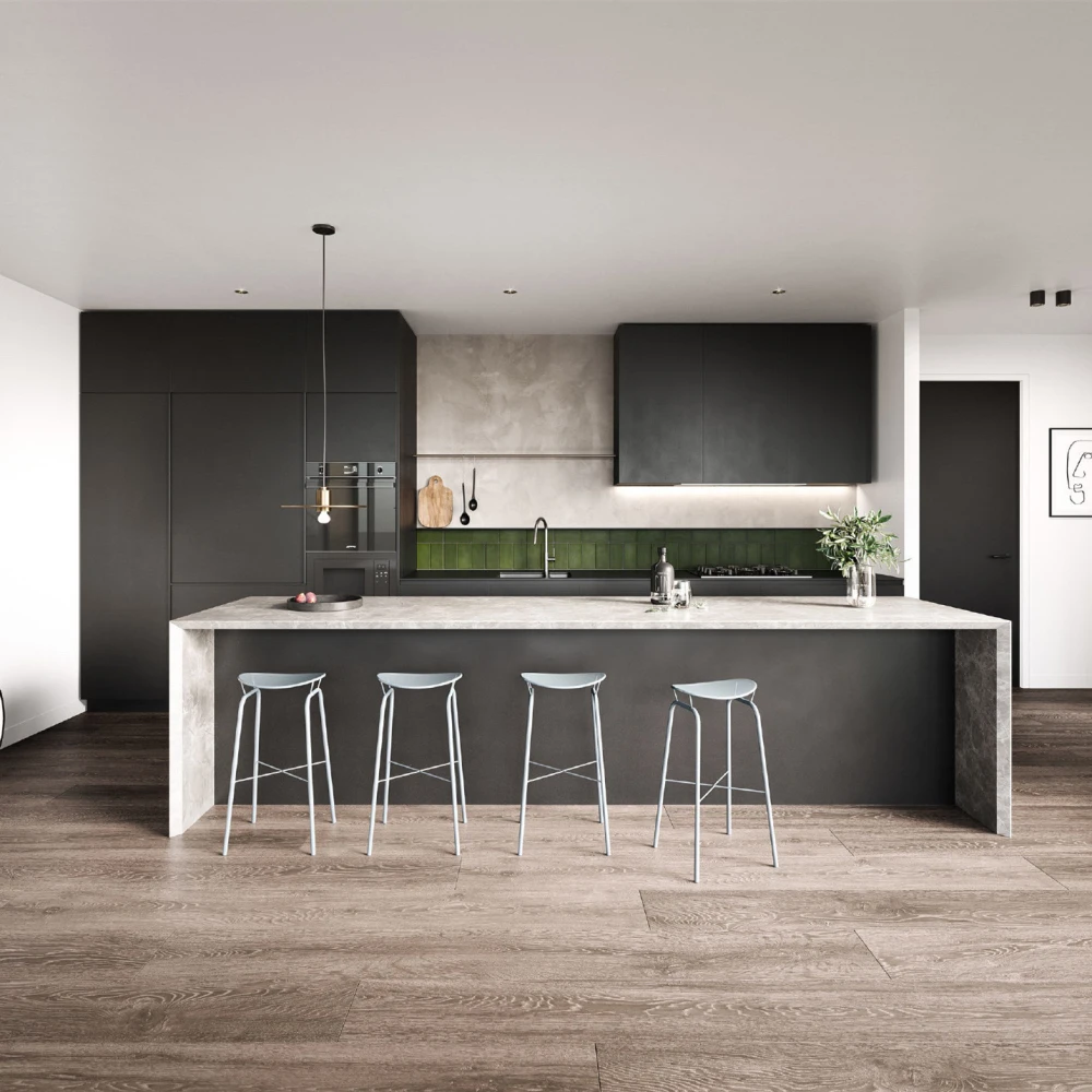 Wood Kitchen Cabinet For Apartment