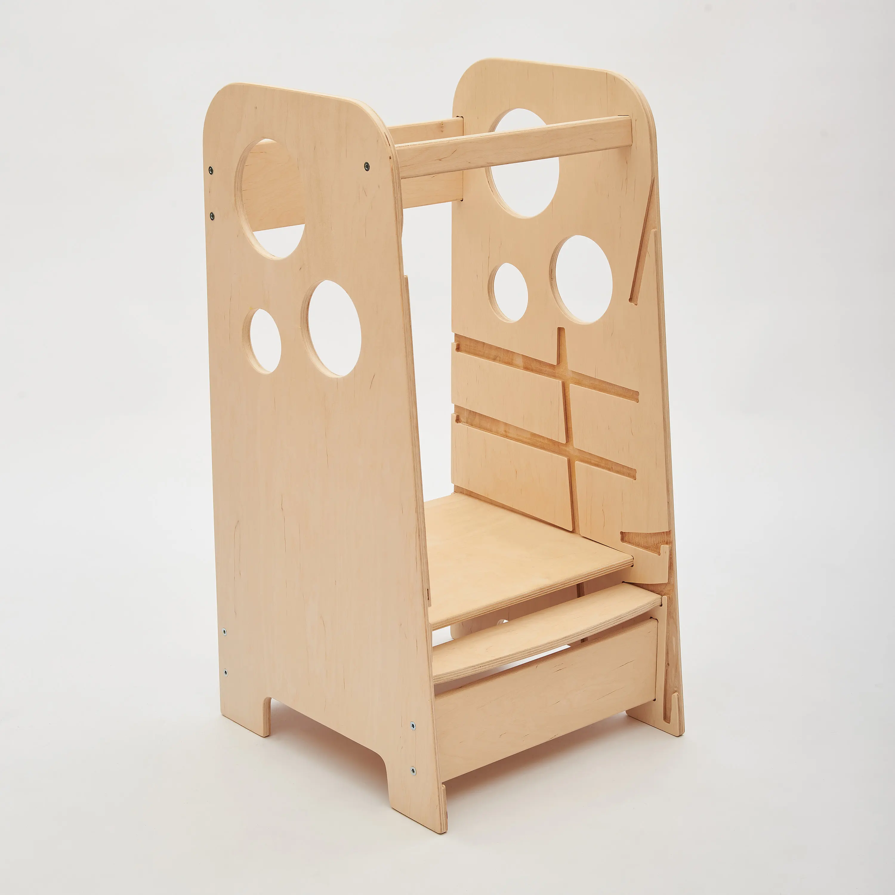 Tour d'apprentissage de sécurité pour enfants, aide-cuisine pour tout-petits, tabouret de marche, tour d'apprentissage montessori en bois pour enfants avec fabrication de tableau noir