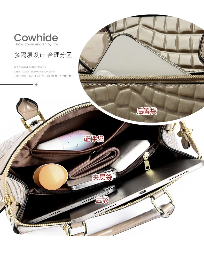 Hot New Ladies Handbags Luxury Messenger Bags Pu Leather Shoulder Bags Portable Fashion Women Tote Bags