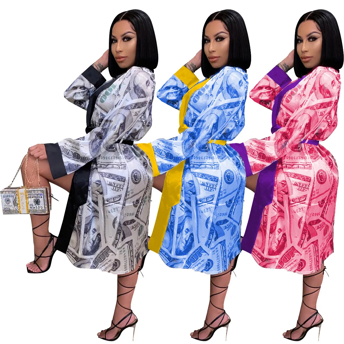 money bathrobe
