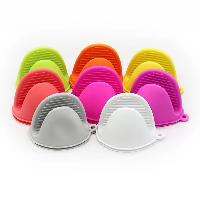 product cooking baking kitchen gadget microwave oven silicone printed heat resistant oven mitts anti scalding pot lid holders sets bowl-11