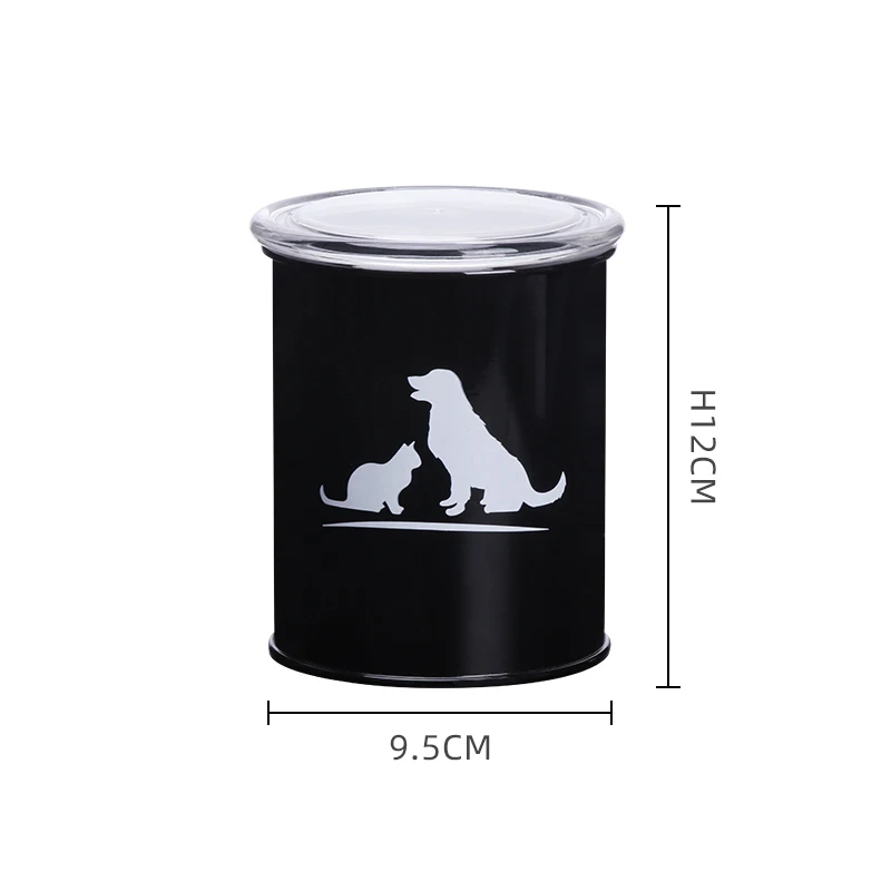 Set of 3 Airtight Kitchen Food Storage Container Pet Treat Canister Set with Plastic Lids
