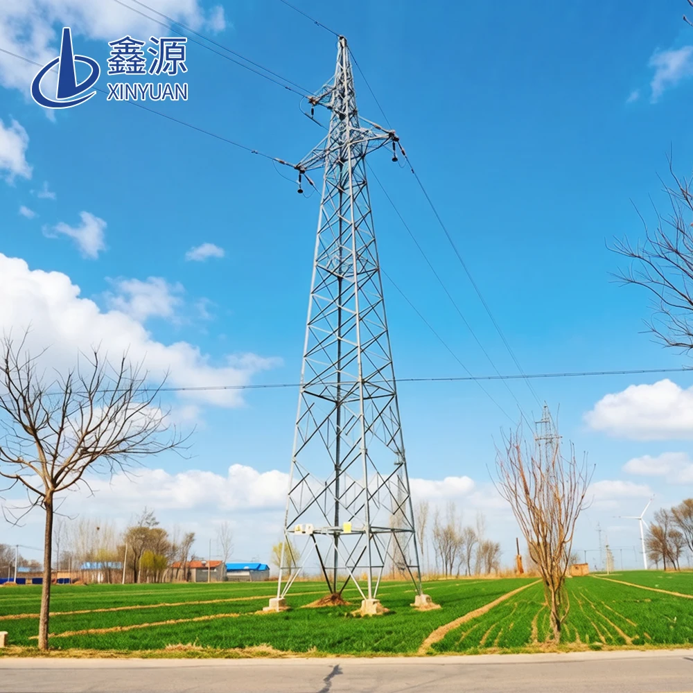 product high voltage alternating current self support lattice type angle steel tower for electricity line-2