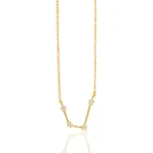 Sterling Silver Silver New Design 12 Constellation Necklace Ins Style 925 Sterling Silver Zodiac Sign Pendant Necklace