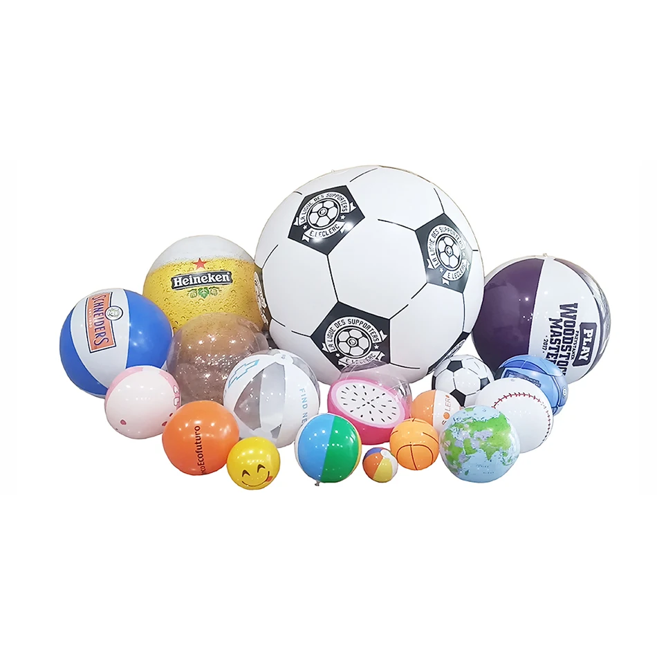 Rainbow Inflatable Beach Balls, Pvc Inflatable Big Ball, Beach Balls For Kids Inflatable Toy Colored