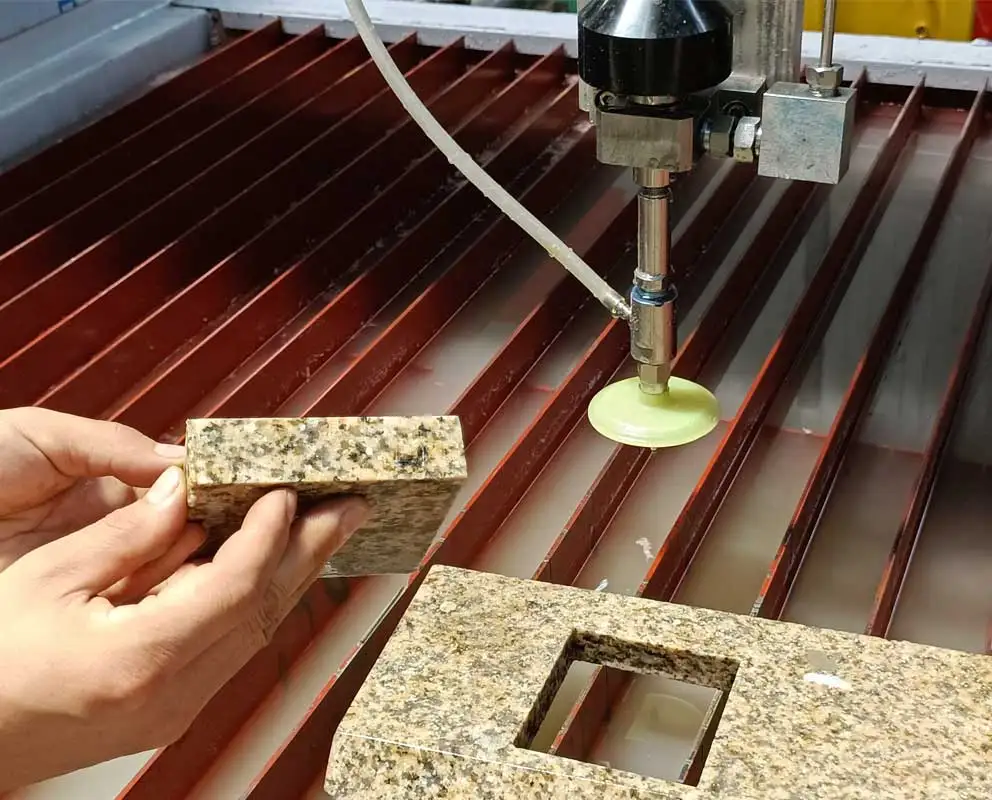 Axis Water Jet Cutting Machine Waterjet Cutter Glass Ceramic Tile