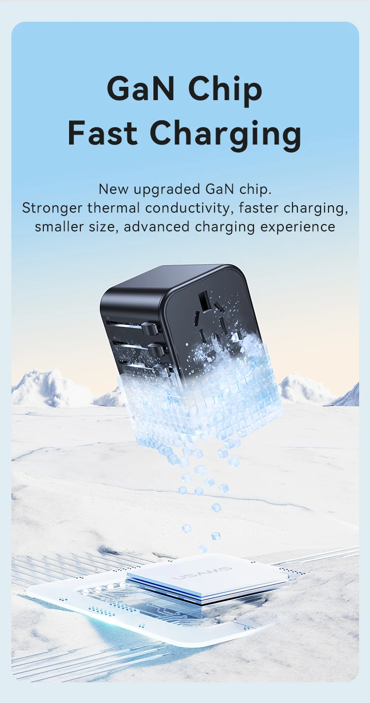 Gadgetoo Usams Cc309 Won Travel Dual Type C International Wall Charger Gadgetoo Usams Cc309 Won Travel Dual Type C International Wall Charger