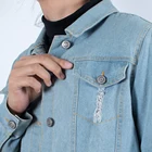 Coat Ladies Hot Selling Blue Short Jean Jacket Coat Women Denim Ladies Bike Jackets Woman Jacket