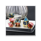 Set Wholesale High Quality Wholesale Game Custom Logo Party Metal Dice Set