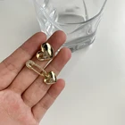 Heart Drop Earrings Vershal Gold Plated Asymmetrical Love Heart Drop Stud Earrings For Women
