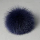 Big Fur Pom Poms 10CM KAZUFUR Fox Fur Pom Poms In Stock Big Fur Ball