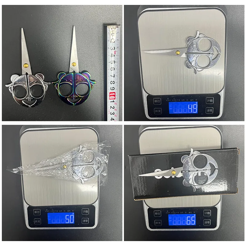 Vintage-Schere mit Nezha-Motiv