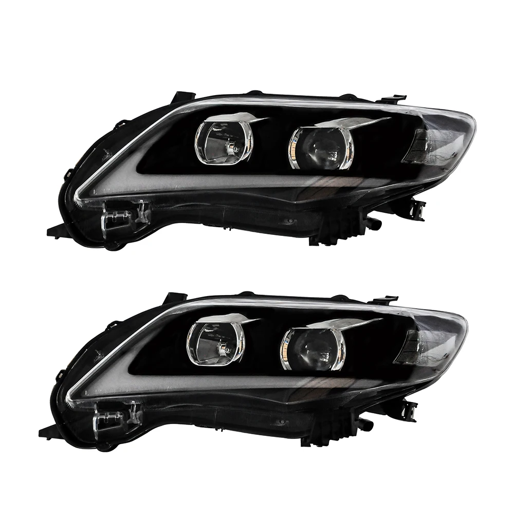 product led headlight replacement assembly car headlights auto headlights car led headlight fit for toyota corolla 2011 2012 2013-6