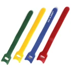 Hook Tie Heavy Duty Hook And Loop Cable Wire Tie Nylon Custom Color Logo Hook And Loop Strap With Logo