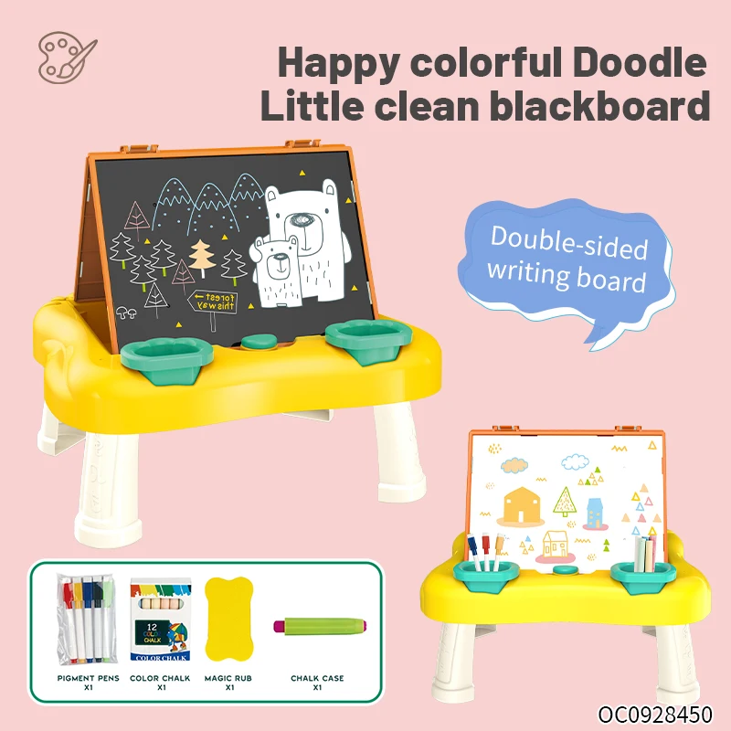 Double side drawing board table game learning toys for kids early educational