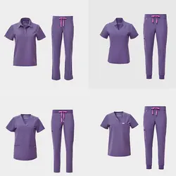 ECBC Custom Hospital Uniforms Medical Scrubs Nurse Short Sleeve Top Joggers Scrubs Suit Women Scrubs Uniforms Sets