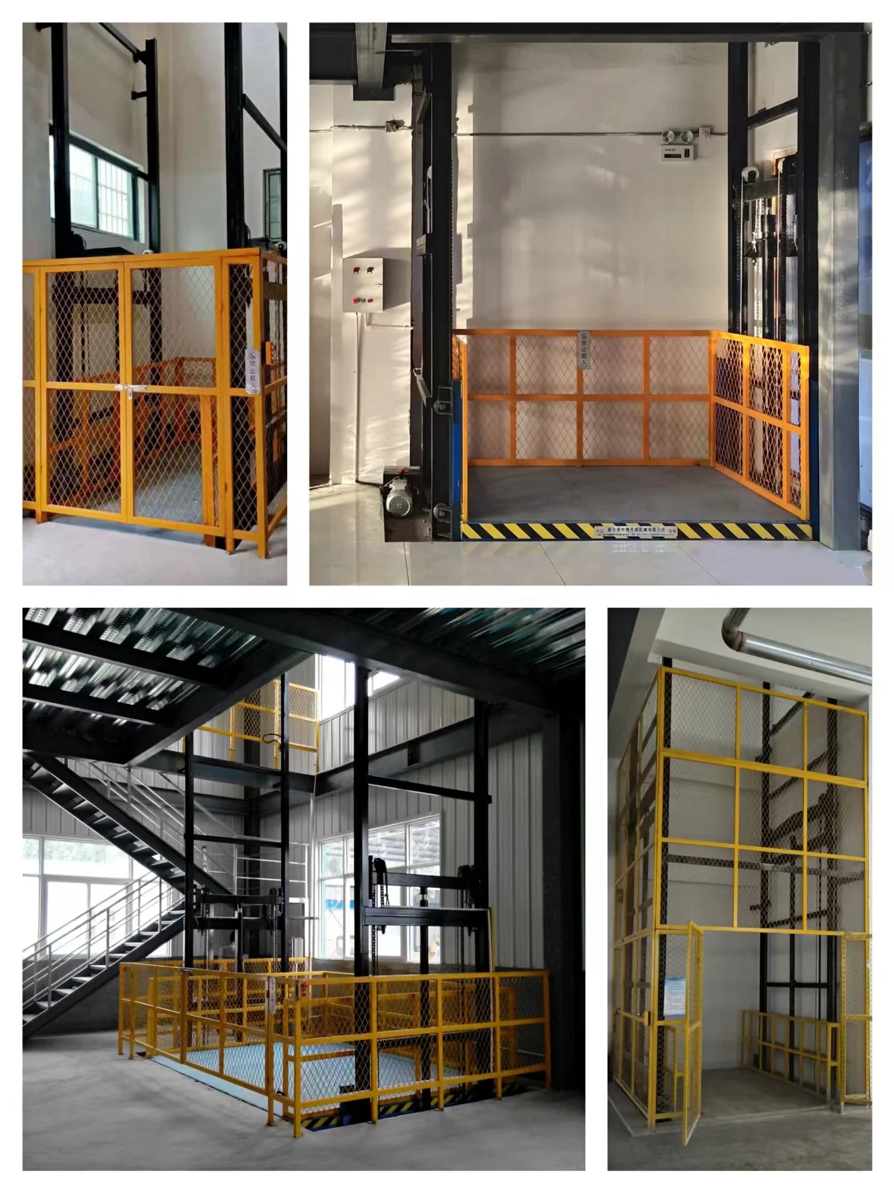 Hydravlic Wall Mounted Cargo Lift warehouse elevator lift
