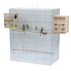 Parrot Factory Supply Big Size Flight Heart Shaped Powder Coated Metal Wire Pet Bird Parrot Carry Cage