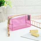 Clear Bag Bag Glitter Cosmetic Makeup Bag Custom Clear PVC Cosmetic Bag Plastic Transparent Travel Glitter Makeup Bag