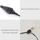 String Lights Light G40 String Lights For Indoor And Outdoor Use Globe Wedding Light String Umbrella String Lights 25FT