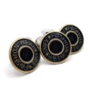 Wholesale OEM Custom Logo Metal Red 20mm Copper Button Zinc Alloy Jeans Buttons For Jean