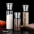 Pepper Kitchen Use Glass Bottle Shape Grinder Salt Pepper Mill