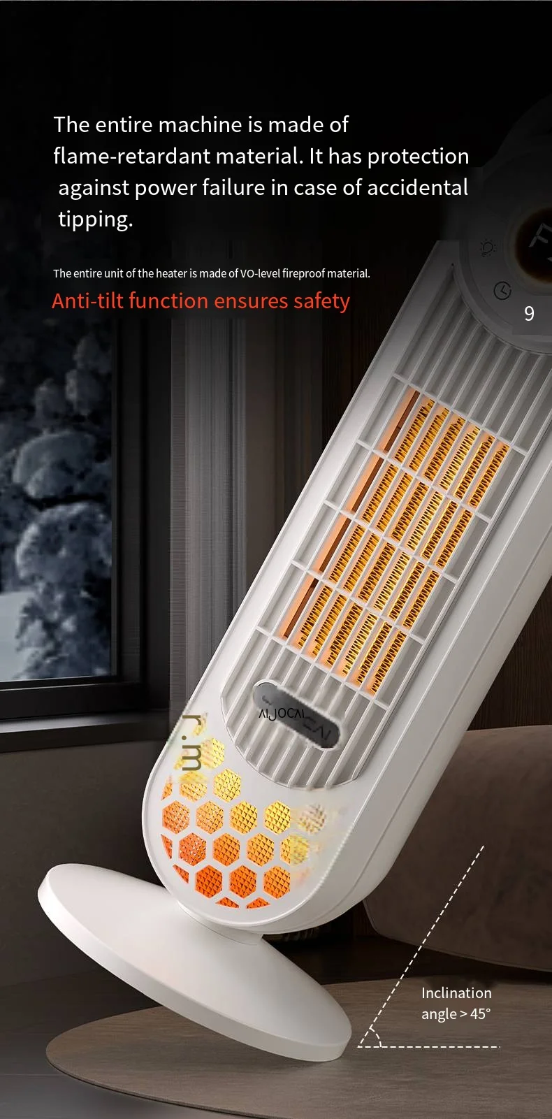 Electric Heater, 2000W, PTC, Portable - detail 32
