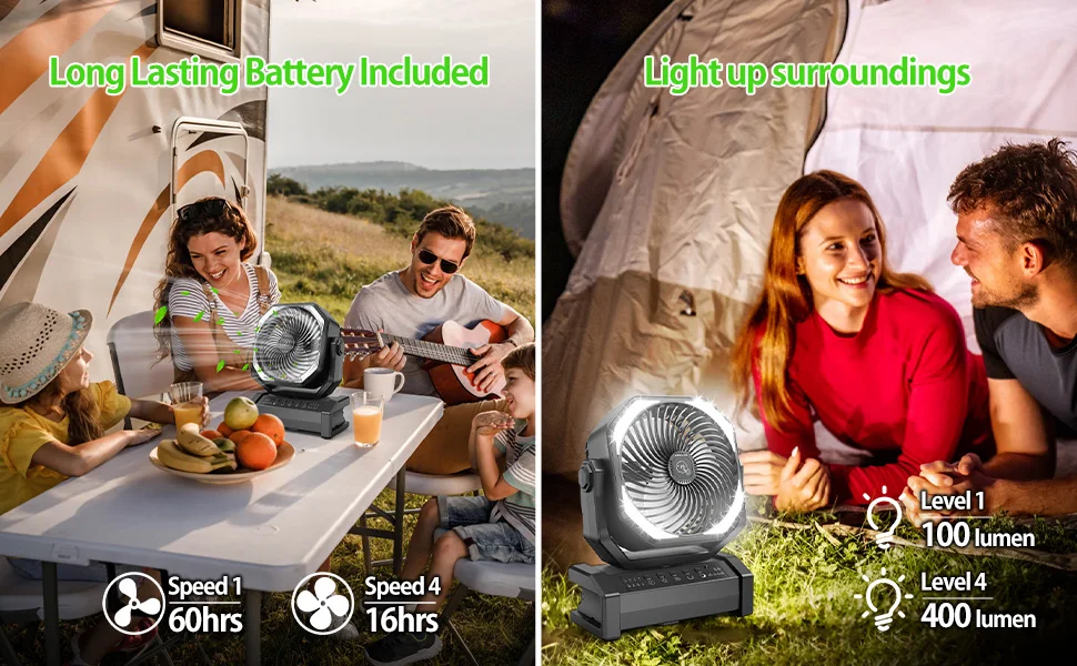 Pedestal Fan, 20000mAh, Portable - detail 8