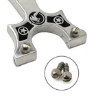 Carved New VIP Stainless Steel Slingshot With Flat Rubber Band Fish Shooting Carved Powerful Slingshot