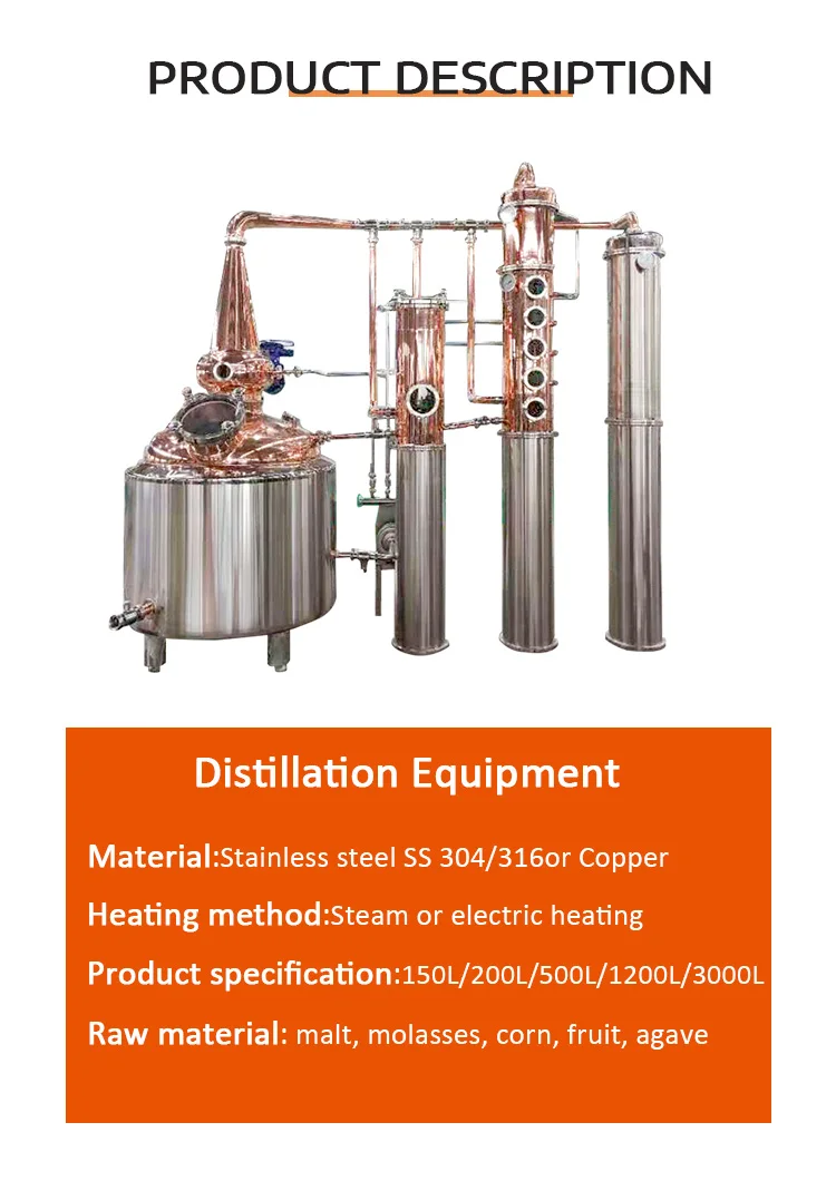 Distillation Column Industrial Distilling Equipment Alcohol Production