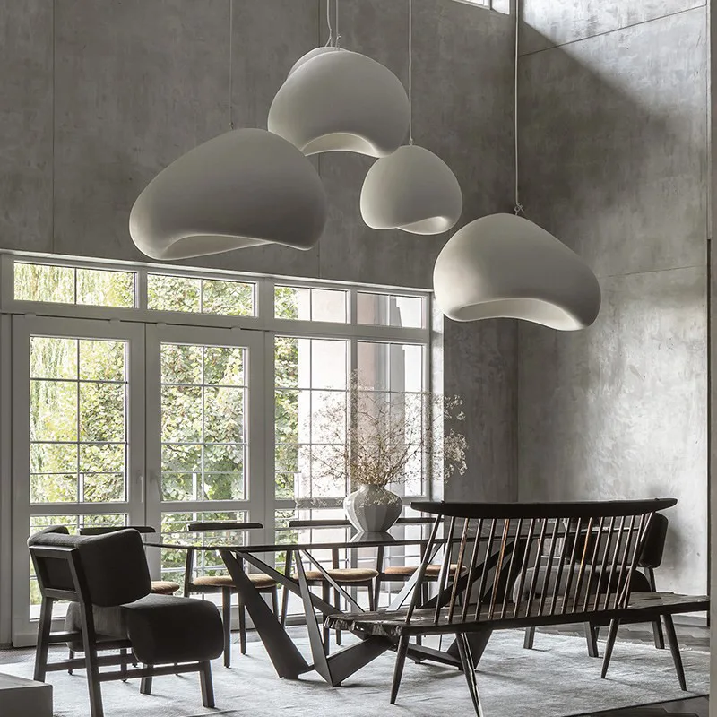 Nordic Modern Wabi Sabi Pendant Light Lamp Chandelier Cloud Minimalist LED Pendant Light Industrial Chandelier Pendant Lamp