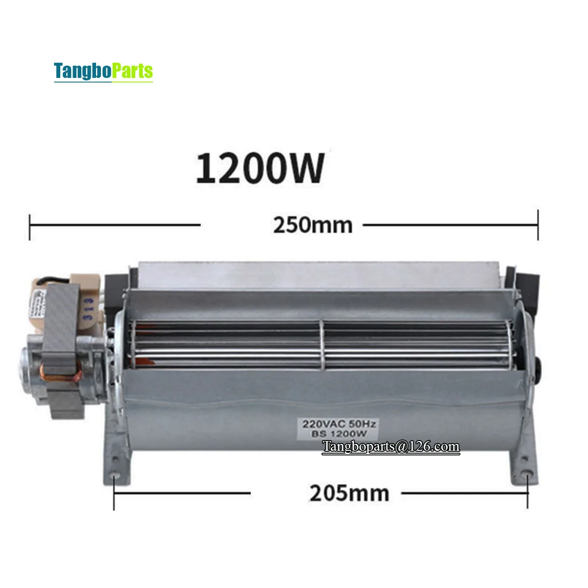 Cross Flow Fan, 220V, 1200W - detail 2