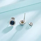 Crystal Rhinestone Earring Stud Earring Crystal Pave Hypoallergenic Sterling Silver Rhinestone Stud Earring